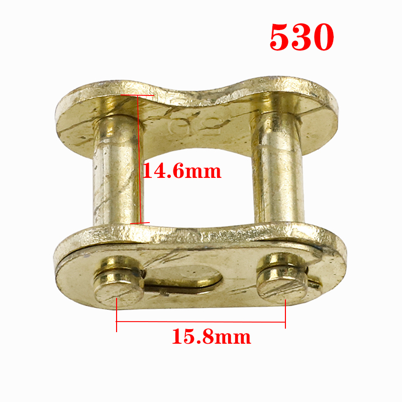 1 Uds. Eslabón de cadena primario/dorado 530/520/420/428/T8F/25H hebilla de bloqueo de cadena para 49CC Mini Moto Dirt Bike motocicleta ATV Scooter: Rosa