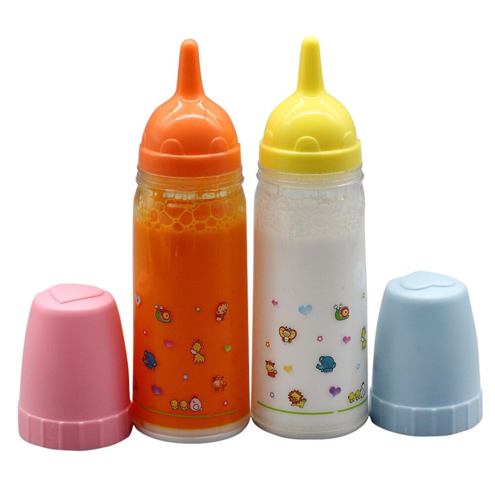 Baby dukker sutteflaske til dukker magisk juice og mælkeflaske sæt børn legetøj baby dukker tilbehør genfødt preemie kit