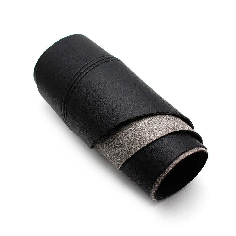 EIDRAN-apoyabrazos de puerta de cuero de microfibra, insertos de cubierta de repuesto para Ford Mondeo 2007: 2pcs front Black