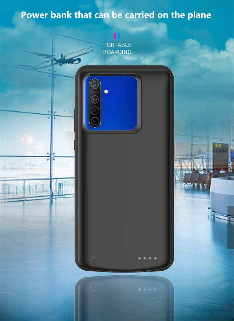 Funda de batería de teléfono extendida de 6500mAh para Redmi Note 8, carcasa portátil para Xiaomi Redmi Note 8, funda para cargador de batería