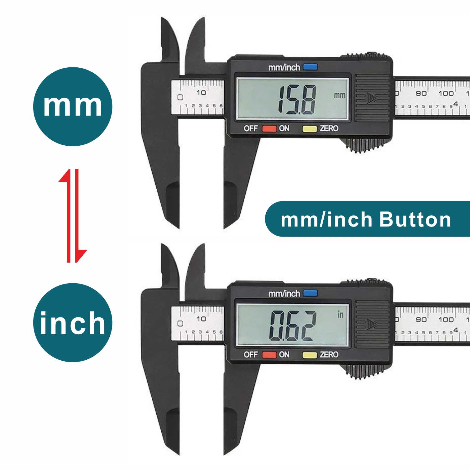 Electronic 6 " 150mm Digital Vernier Caliper Gauge Measuring Tool Measuring Calibre for jewelry Measurement Ruler trammel