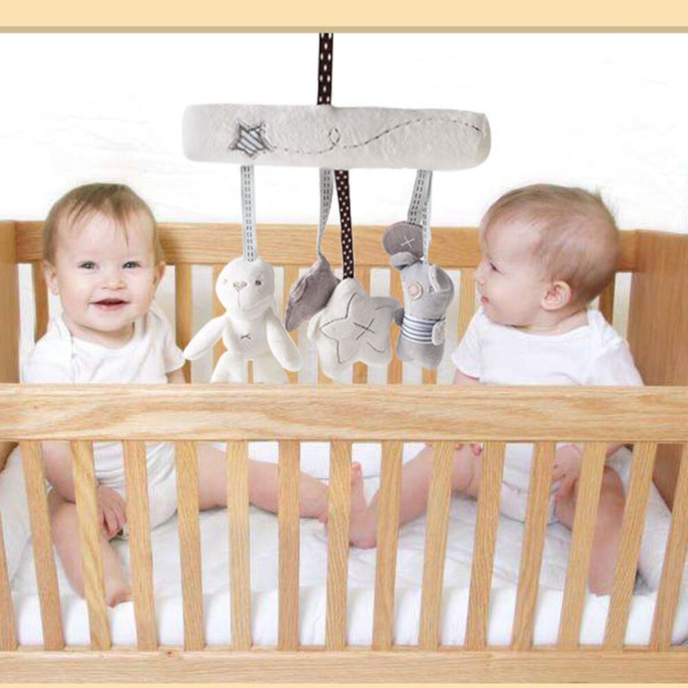 Kinderwagen Zubehör Baby Krippe Rasseln Plüsch Spielzeug Weiche Kaninchen Rasseln Kinderwagen Rassel Hängen Für Kinderwagen Neugeborenen Bett Anhänger Glocke