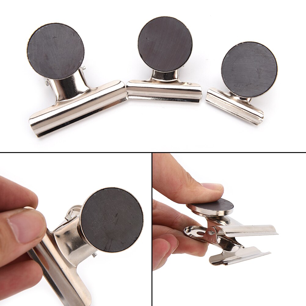 S/M/L 4pcs/lot Fridge Magnetic Clip For Home Refrigerator Magnets Wall Recipes Memo Note Message Holder Clamp