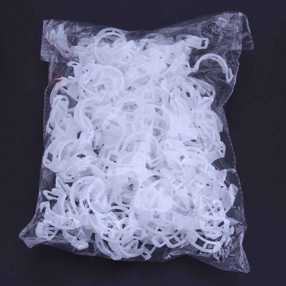 50/100/200 Pcs 23 Mm Plastic Plant Ondersteuning Clips Klemmen Voor Planten Opknoping Wijnstok Tuin Kas Groenten tomaten Clips