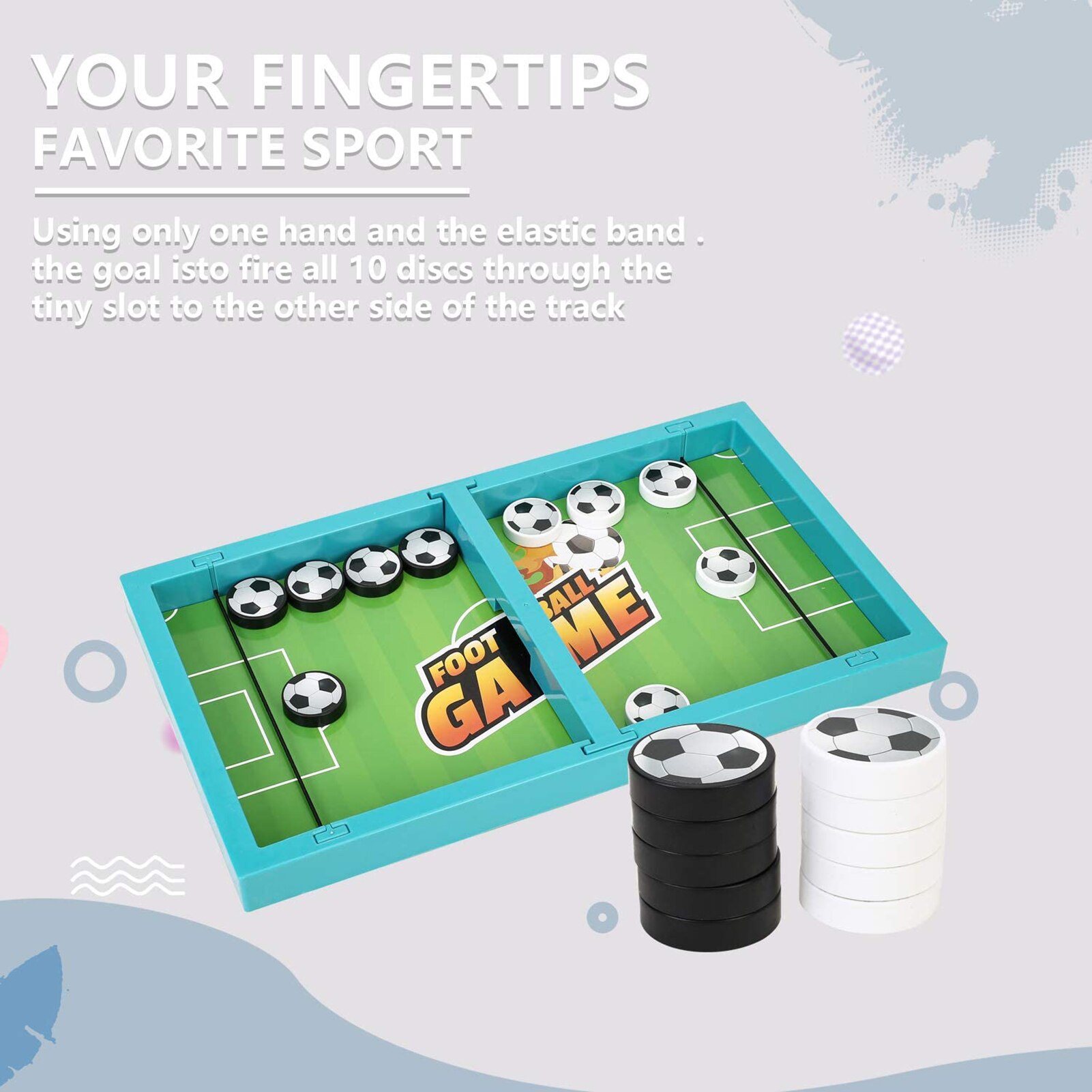 Gioco da tavolo da tavolo compatto leggero giocattolo da calcio balilla