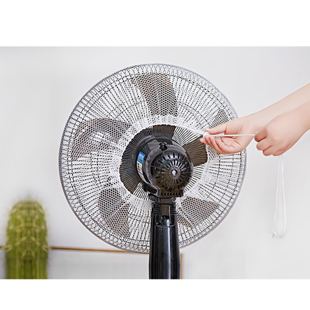 2 Pcs Familie Finger Protector Fan Cover Lichtgewicht Wasbare Stofdicht Zomer Fan Guard Cover: As Shown