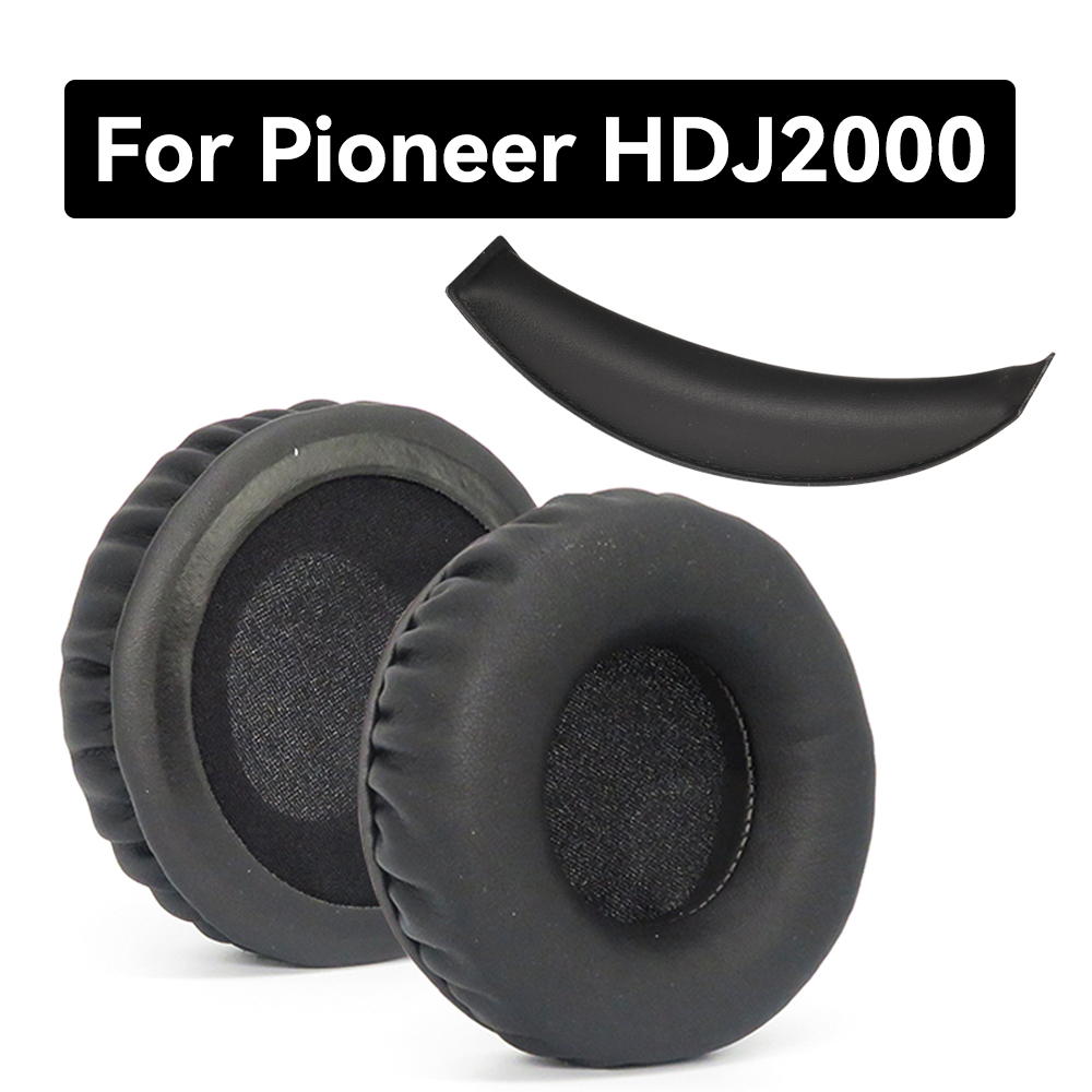HDJ2000 Oorkussen Voor Pioneer HDJ-2000 Hoofdtelefoon Oorkussen Vervanging Headset Oorkussen PU Leer Spons Schuim