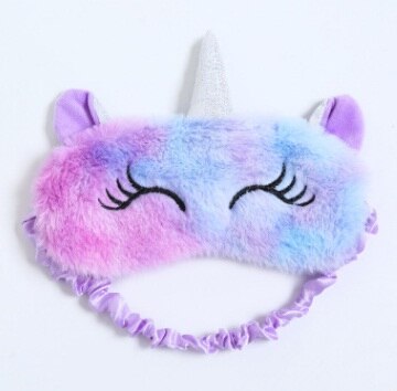 3D Eenhoorn Oogmasker Cartoon Verscheidenheid Slaapmasker Slaapmasker Ontspannen Maskplush Eye Shade Cover Geschikt Voor Reizen Home Party: 3