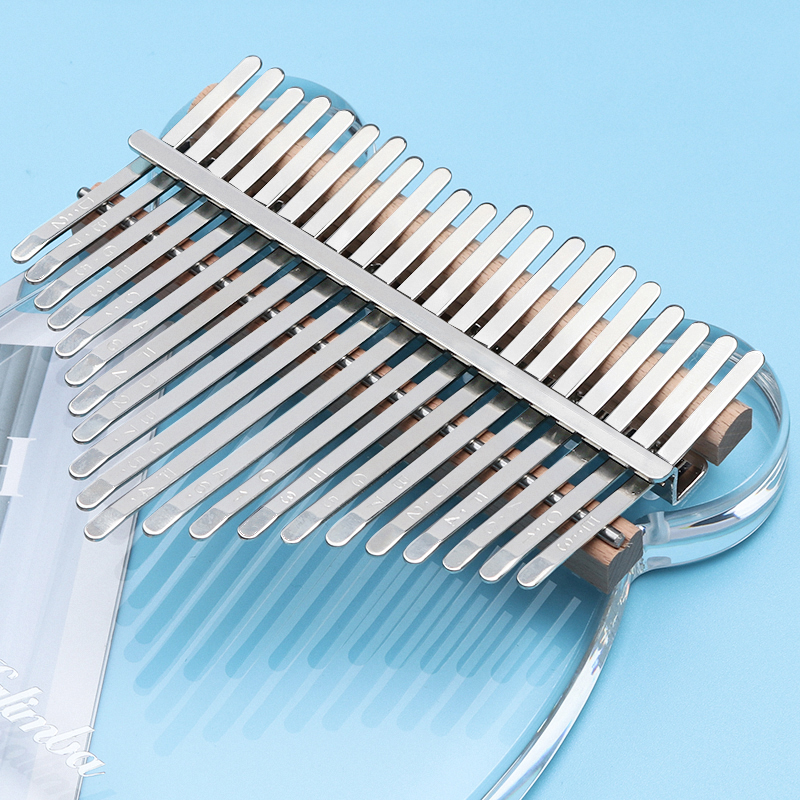 21 Toetsen Kalimba Acryl Duim Piano Helder Transparant Vingertoetsenbord Met Eva Case Muziekinstrument Voor Beginners