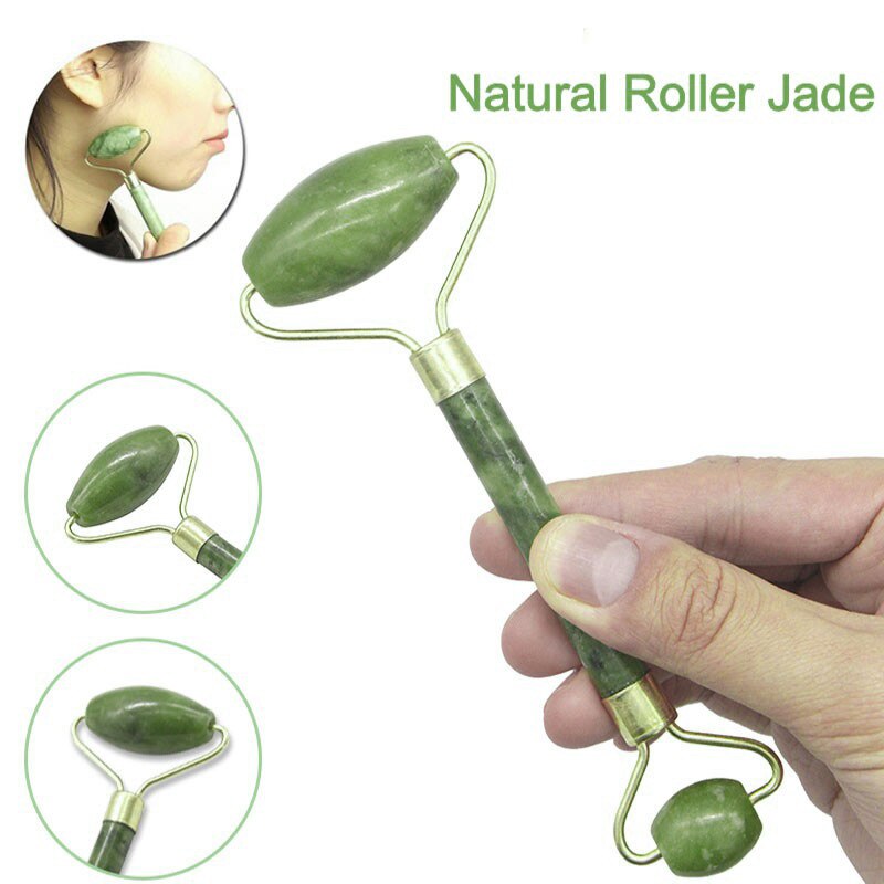 Jade Roller Set-Cosmetische Schoonheid Instrument Verlichten Rimpels Aging Donkere Kringen En Spier Relaxin P9