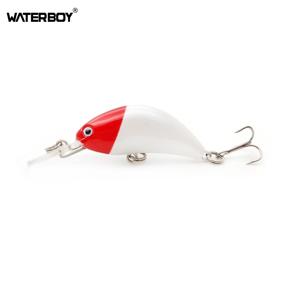 Waterboy Mini Crankbait Lokt Vissen Artificail Aas 4 Cm 1.6in 3.4G 0.1 Oz Wobbler Plastic Vissen Lokken Tackle Bas pesca Lake