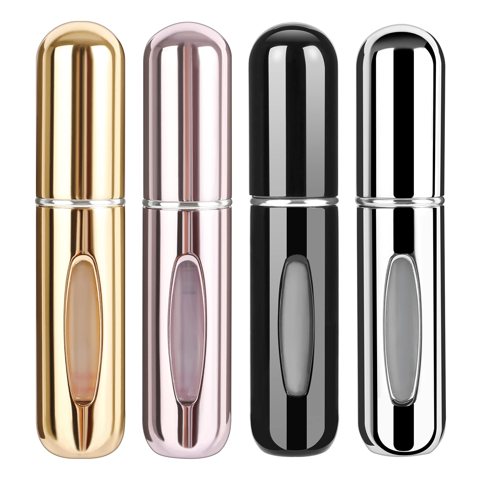 4Pcs Pocket Perfume Dispenser - Travel Perfume Bottle Refillable 5ml Spray Bottle - Perfume Travel Refillable Leak Proof