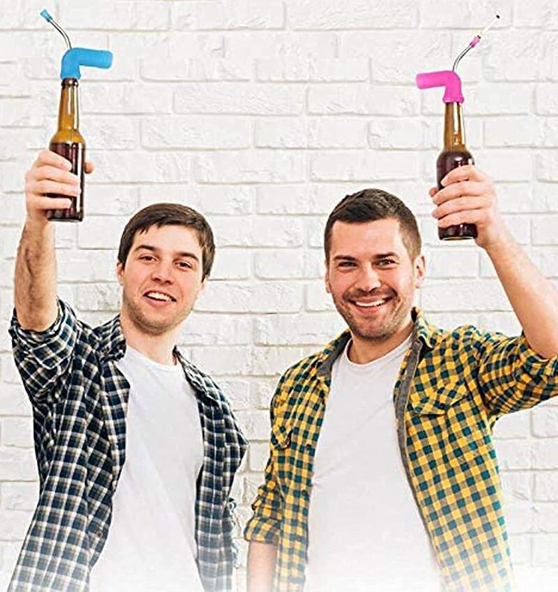 Snorkel-embudo de doble esnórquel para beber cerveza, dispensador para fiestas, festivales, Bar, novedad