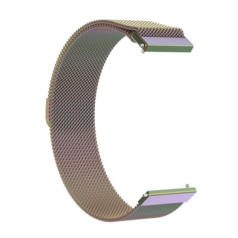 Stainless Steel Magnetic Strap 20mm 22mm Bracelet for Amazfit Smart Watch Strap for Samsung Xiaomi Amazfit Bip Watch bracelet: Colorful / 22mm