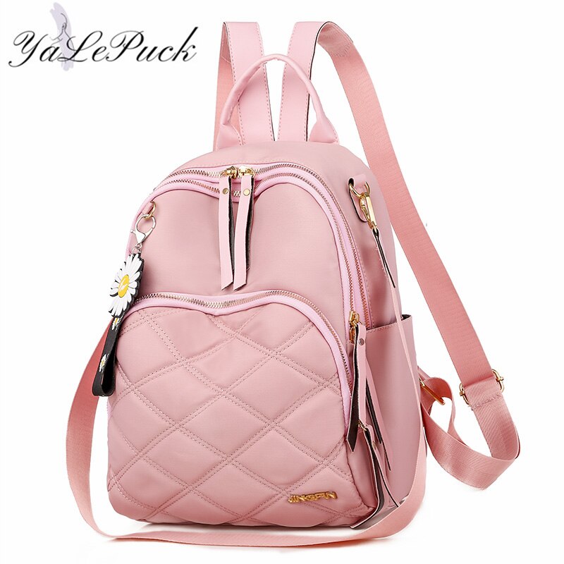 Mochila feminina de pano, mochila feminina de pano oxford, bolsa de ombro escolar para meninas adolescentes, mochila leve para viagem