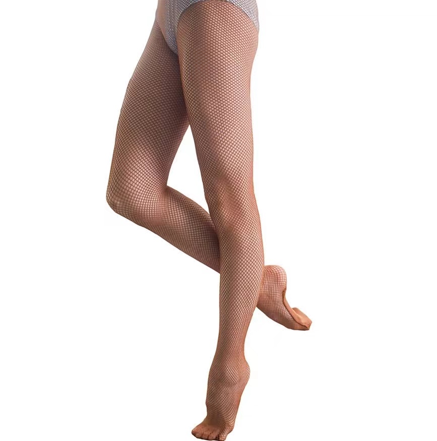 Collant a rete professionale a rete dura da donna vestito da ballo latino da donna sala da ballo calze da ballo latino collant latino elastico
