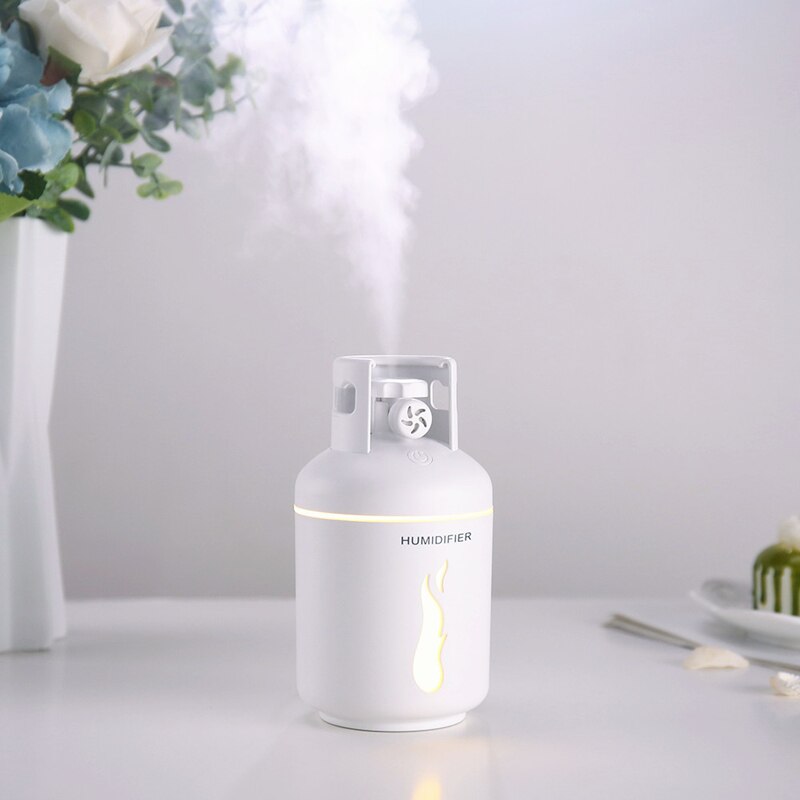 4 In 1 Mini Gas Tank Humidifier Cool Mist USB Humidifier Ultrasonic Aromatherapy Humidifier 300ML For Home Office Car