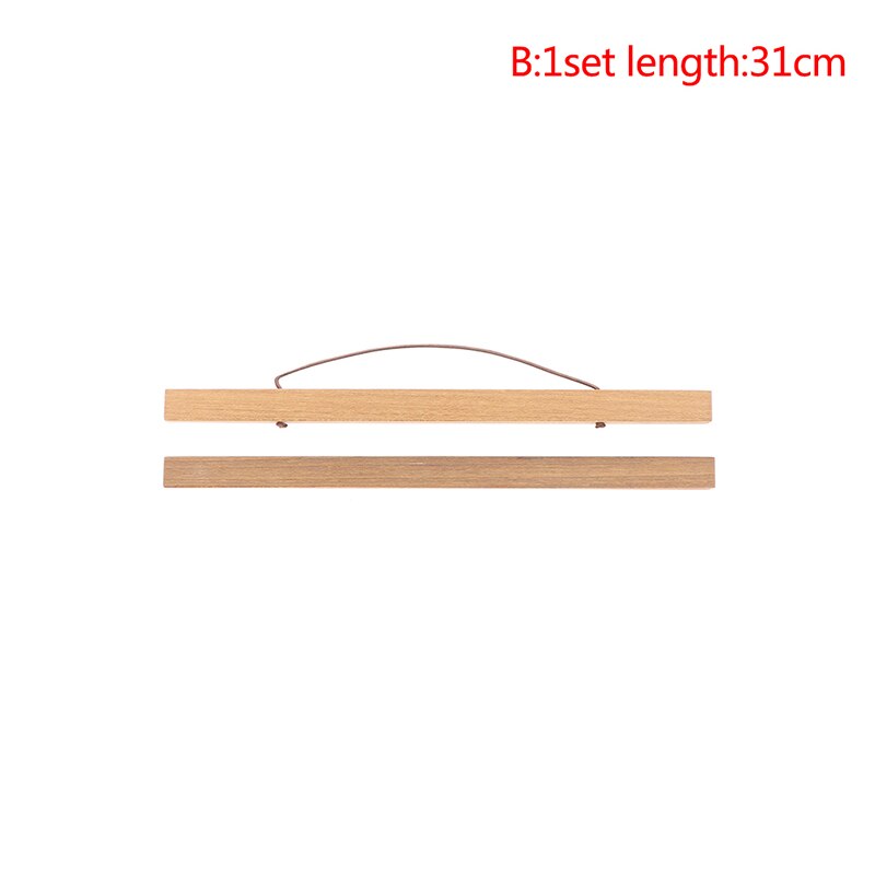 Magnetische Diy Hout Poster Frame Teak Grenen Foto Hangers Opknoping Kit Voor Foto Canvas Poster Frame Canvas Frame Art Hanger: Style-02