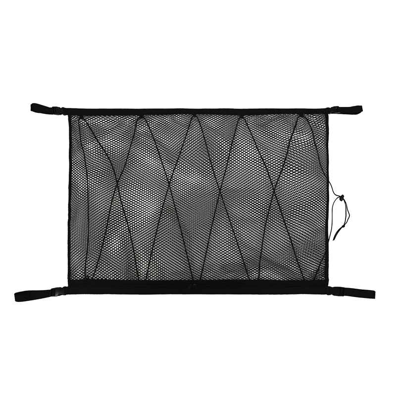 Red de almacenamiento Universal para techo de coche, bolsa de red de carga Interior para maletero de coche, bolsa de almacenamiento portátil para furgoneta y SUV: type 3 black