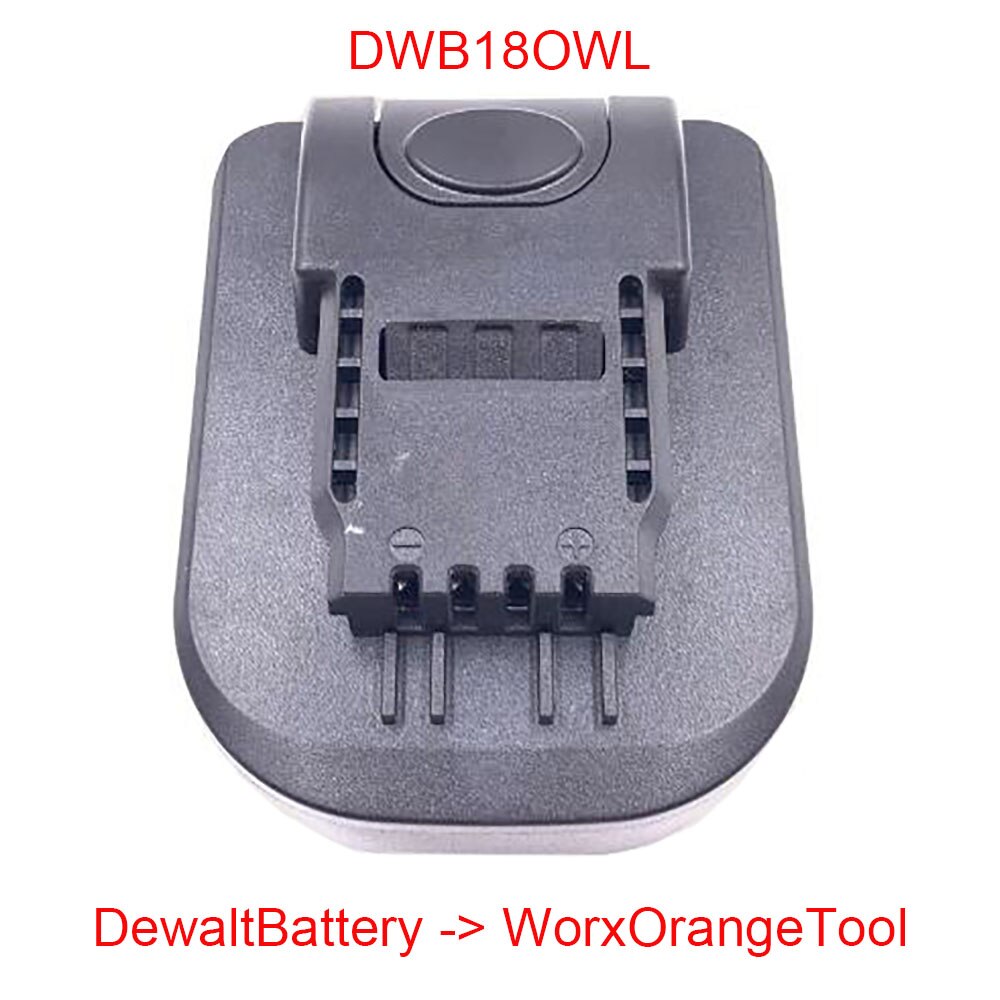 Adapter WA4600 DWB18OWL MTB18OWL MWB18OWL use Makita DeWolt Milwaukee Devon Li-ion Battery on Worx Orange Small Foot 20V Tool