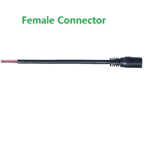 DC Power Cable Plug Connector 2.1mm x 5.5mm Cord with Soldering Wire For CCTV Camera DVR LED Strip 12V Adapter Router: Female / 10pcs