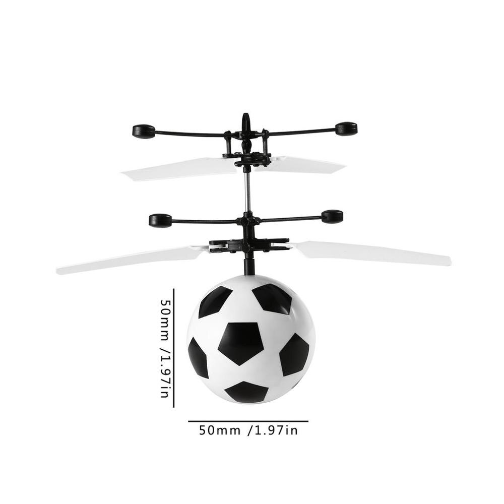 Lichtgewicht infrarood inductie vliegende flits disco magische led voetbal podiumlamp helikopter kinderspeelgoed voor kinderen