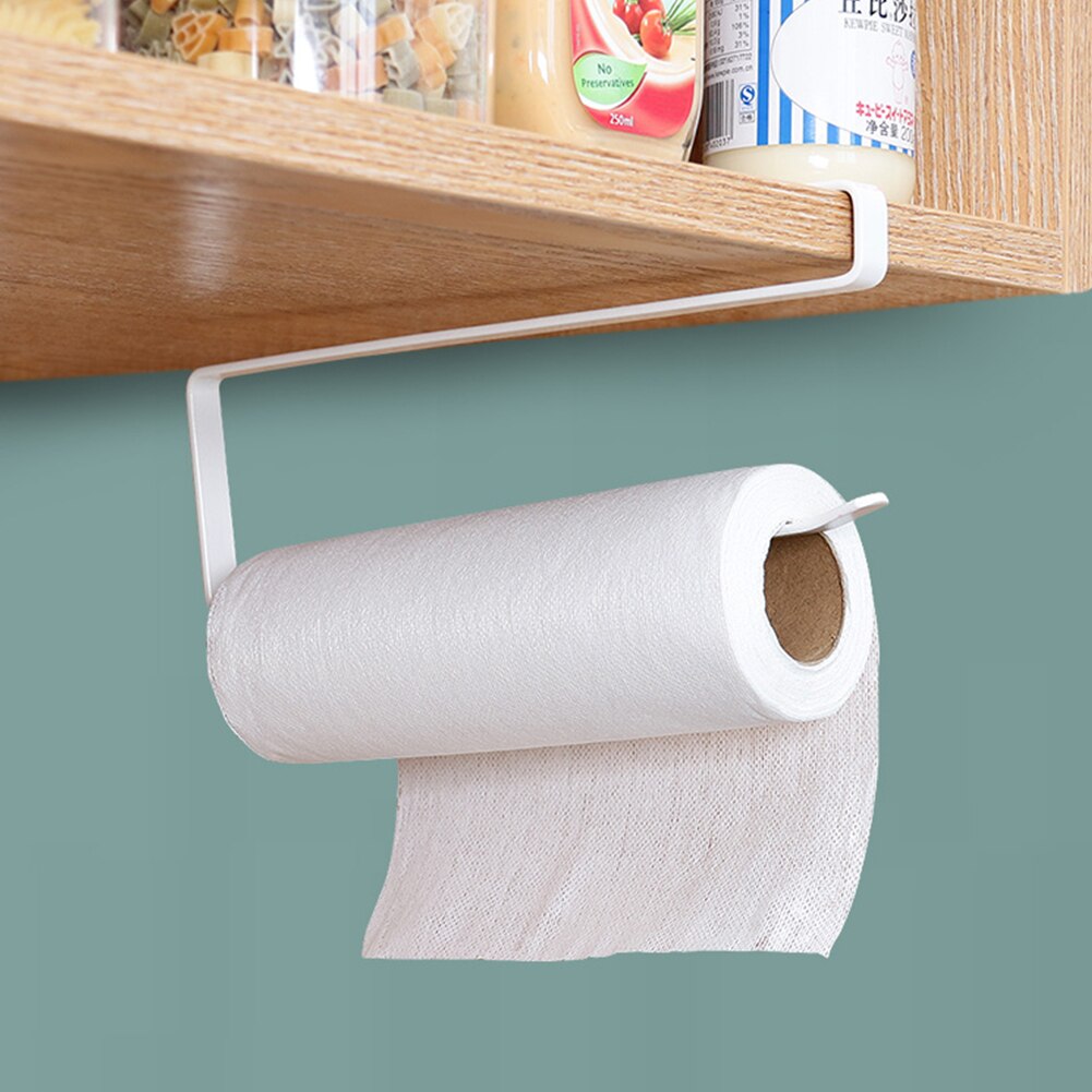 Wine Glass Rack Under Cabinet Paper Cup Holder Storage Hanger Metal Organizer Coffee Cup Mug Holder 6 Hook Hanger For Kitchen: Paper towel holder