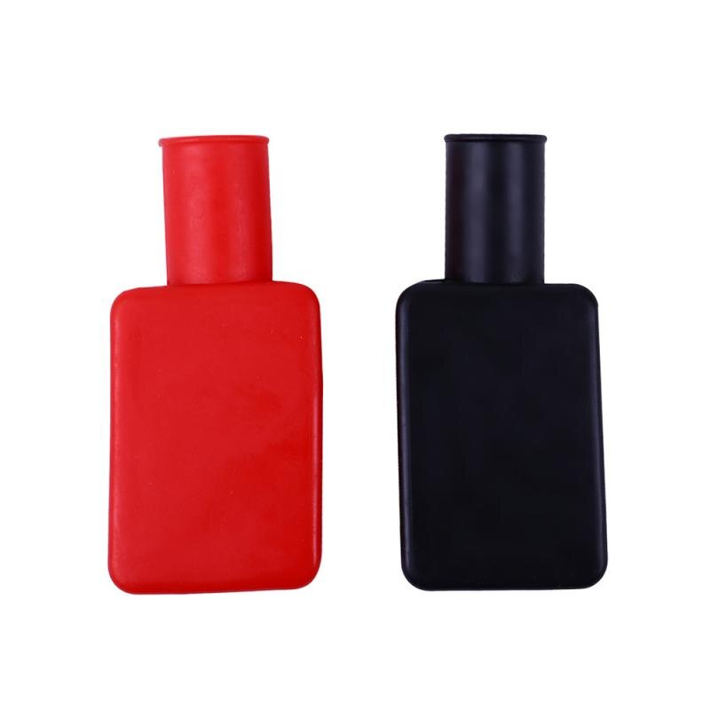 1 Pair Car Battery Covers Cap Boot Insulating PVC Negative Positive Terminal Protector Replacement Auto Batteries Accessories