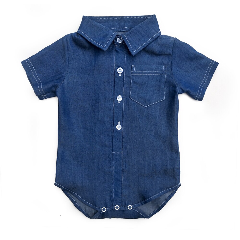 Jongen Sets Cowboy Denim Jeans Geboren Baby Boy Kleding Outfits Baby Meisje Romper Shorts Casual Kleding Sets