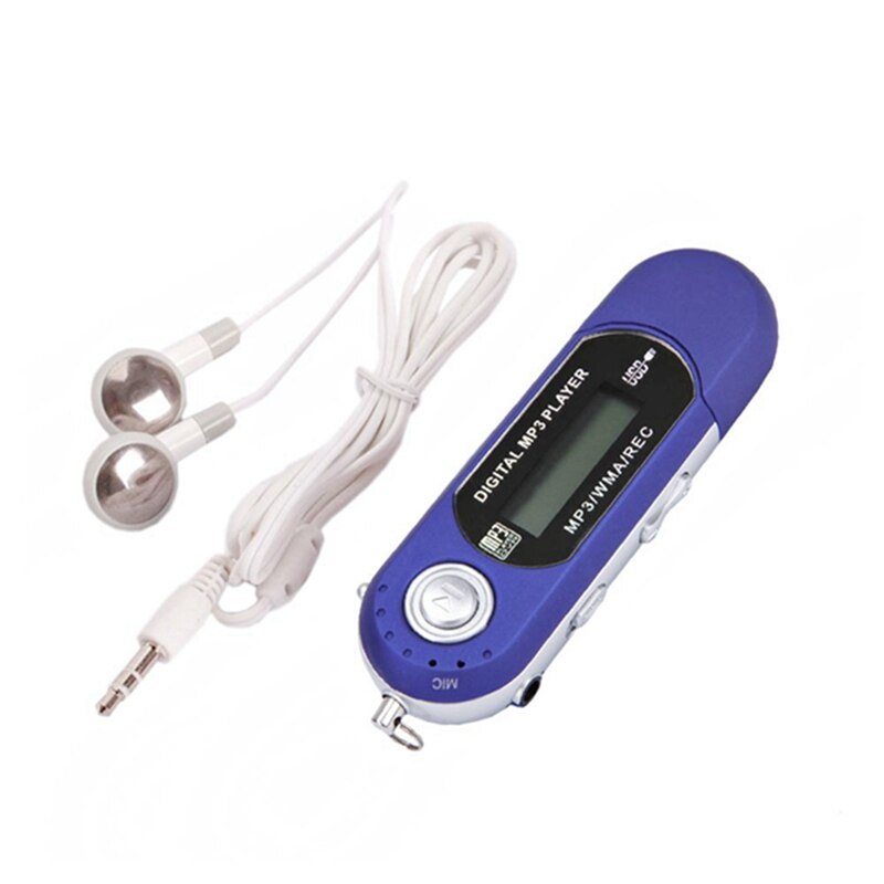 Portabel mini  mp3 u disk nr . 7 batterikort usb in-line radio kassettspelare slumpmässigt stöd fmvoice funktion för