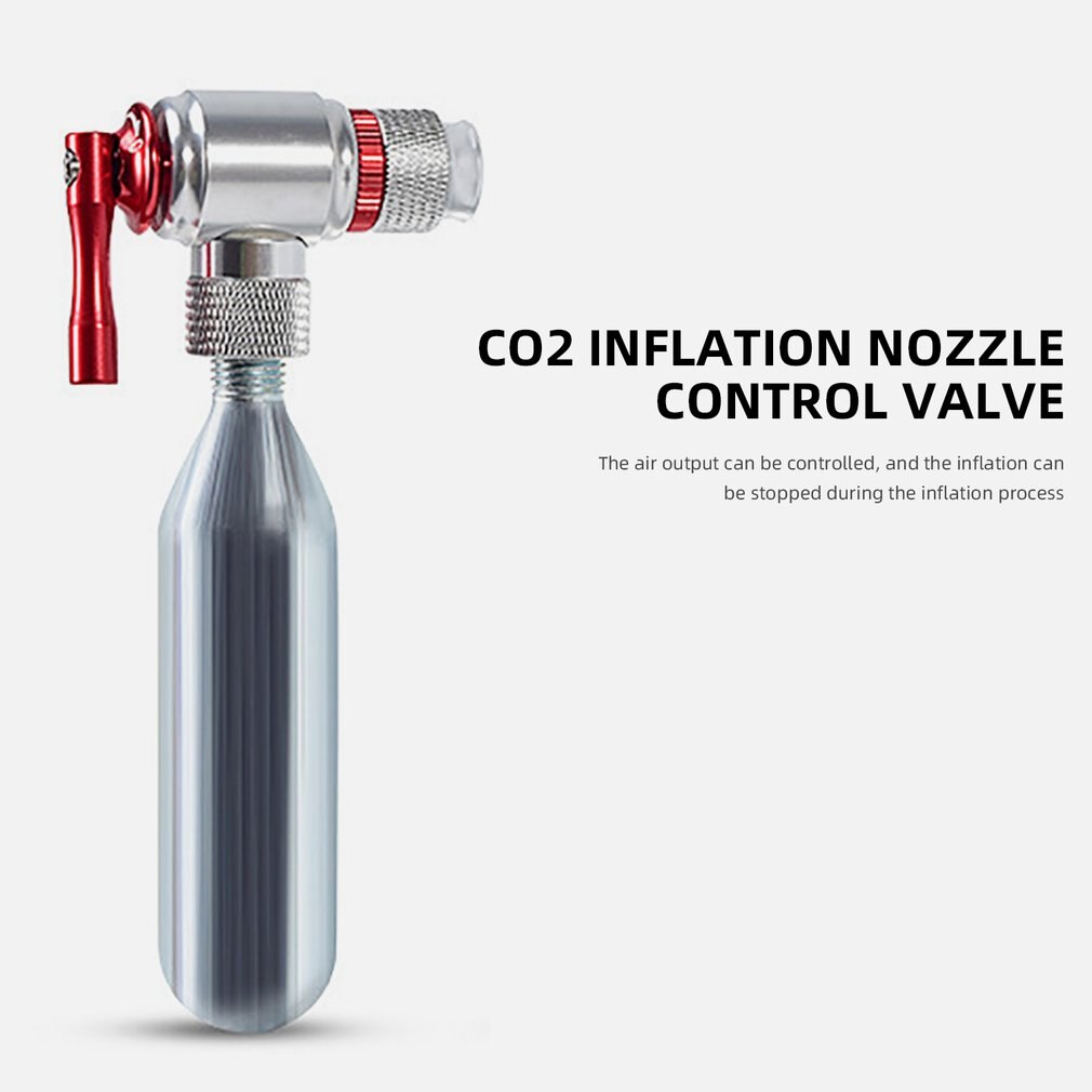 CO2 Pump For Bicycle Schrader Presta Adapter Bike Inflator Aluminum Tire Tube Mini size MTB Pumps CO2 Cartridge