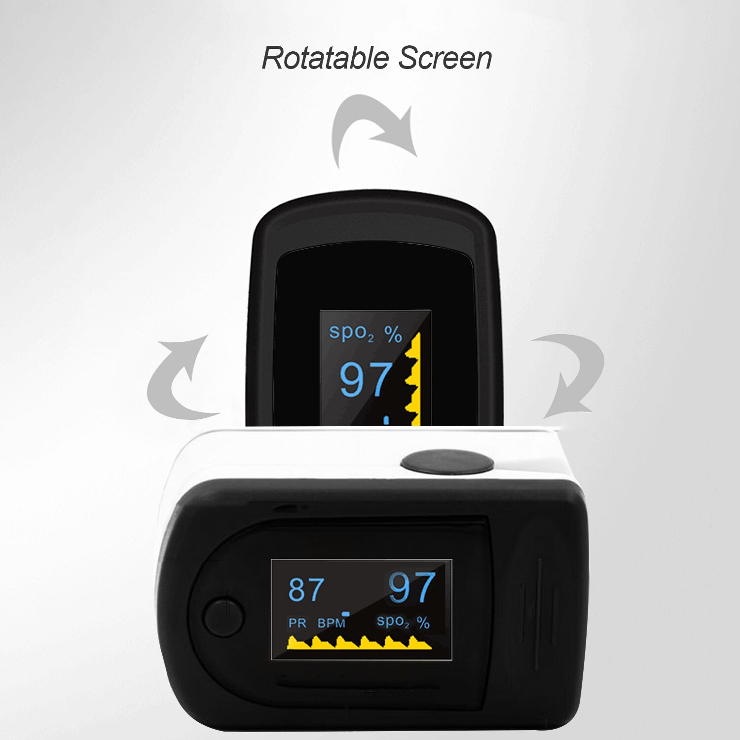 Digitale Fingerspitze Pulsoximeter OLED Anzeige Blut Sauerstoff Sensor Sättigung SpO2 Monitor Messung Meter Weit