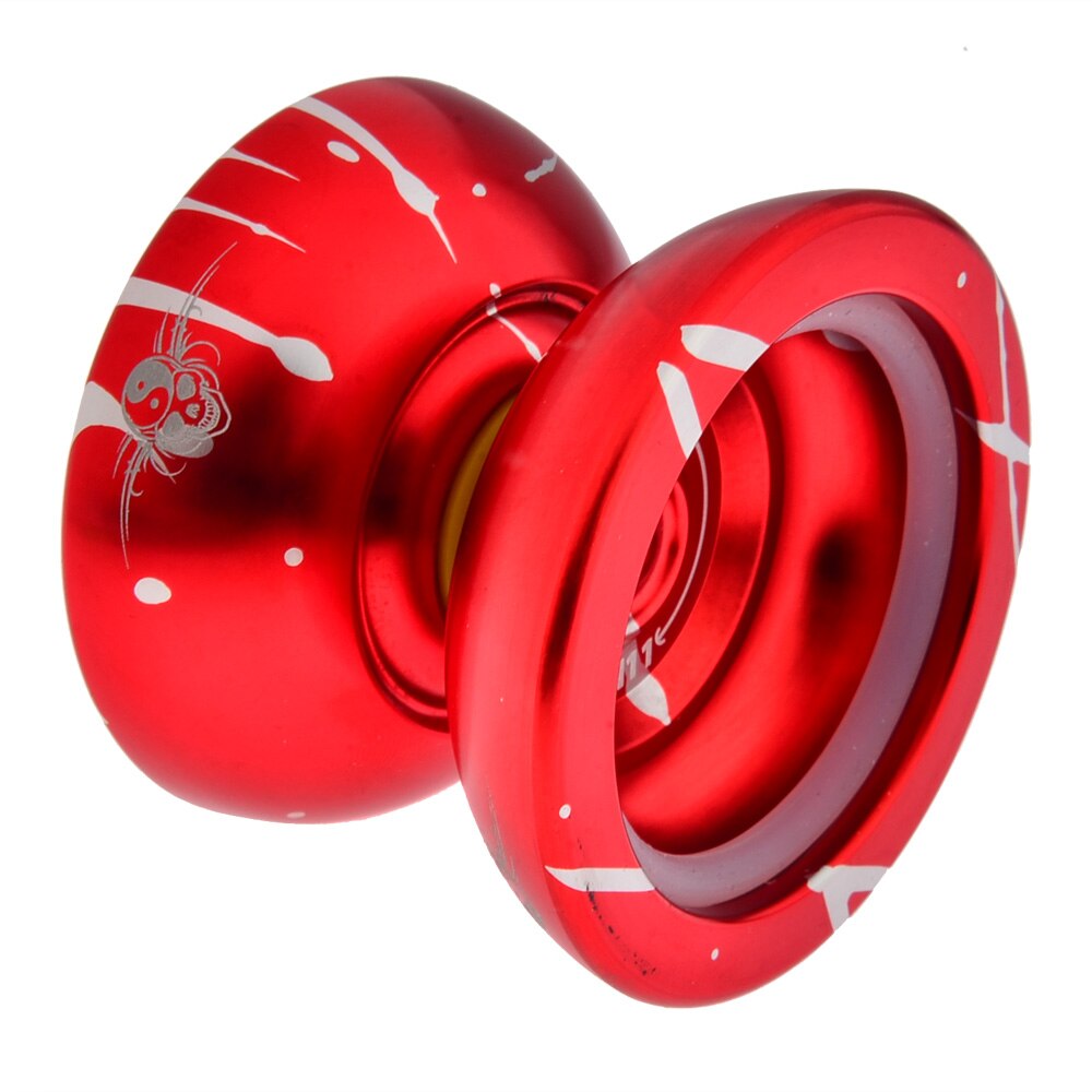 Magic yoyo  n11 avancerade aluminium jojo-klassiska leksaker för barn: Röd