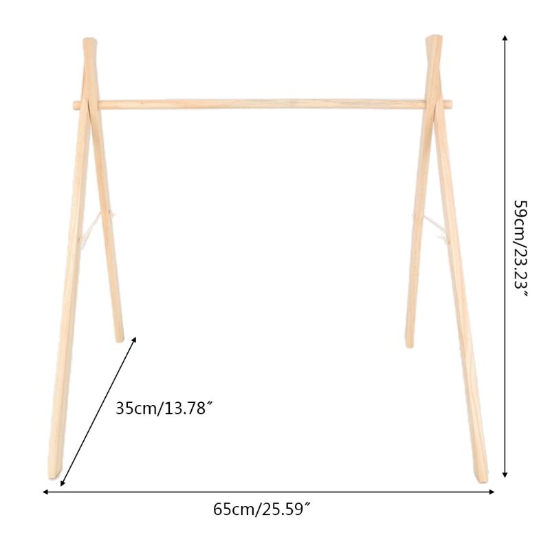 Nordic Simple Wooden Fitness Rack Children Room Decorations Baby Play Gym Bar P31B