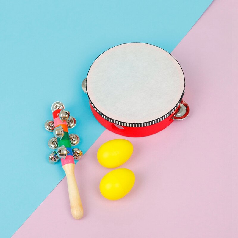 10 pces instrumentos musicais brinquedos-instrumentos de percussão brinquedo pré-escolar brinquedos musicais educativos conjunto para meninos e meninas