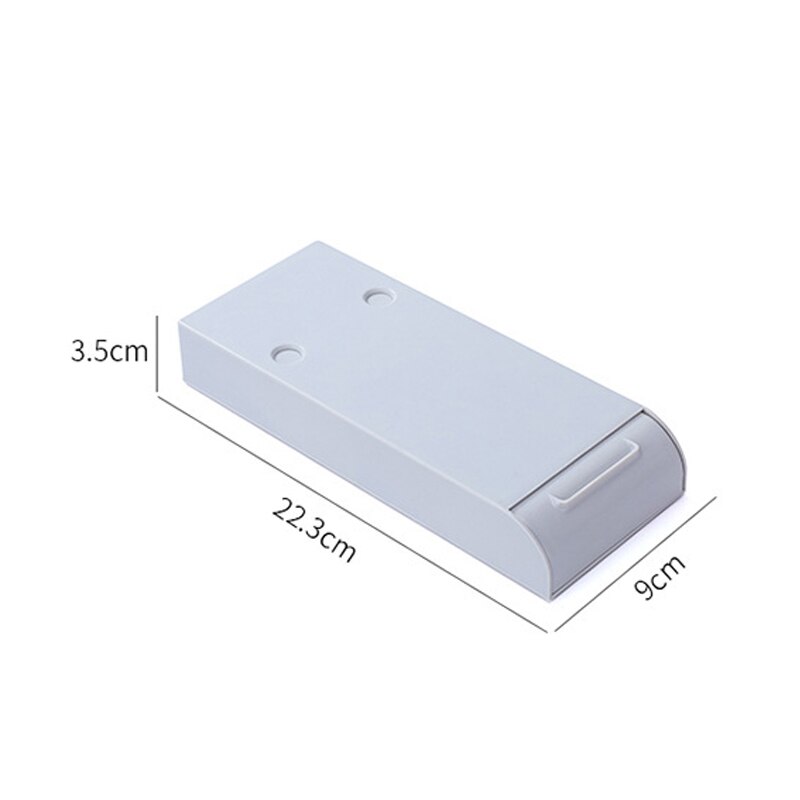 Szuflada samoprzylepna biała szara przezroczysta szuflada strąk biurkiem na ołówki długopisy schowek na różności kreatywna szuflada