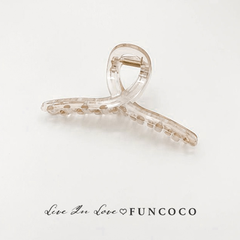 H:HYDE Acryl Hairdres Frauen Haar Krallen Zurück von Kopf Krabben Schellen Klaue Clips Mädchen Süssigkeit Farbe Herz Haar Clips: Q37145