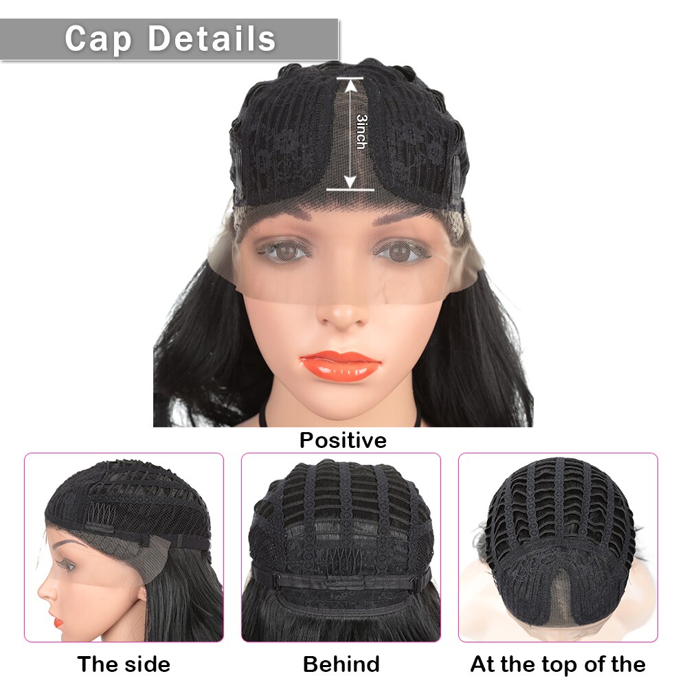 20inch Body Wave Lace Front Wig Pre Plucked With Baby Hair Glueless Synthetic Transparen Lace wig For Black Women Hair Expo City