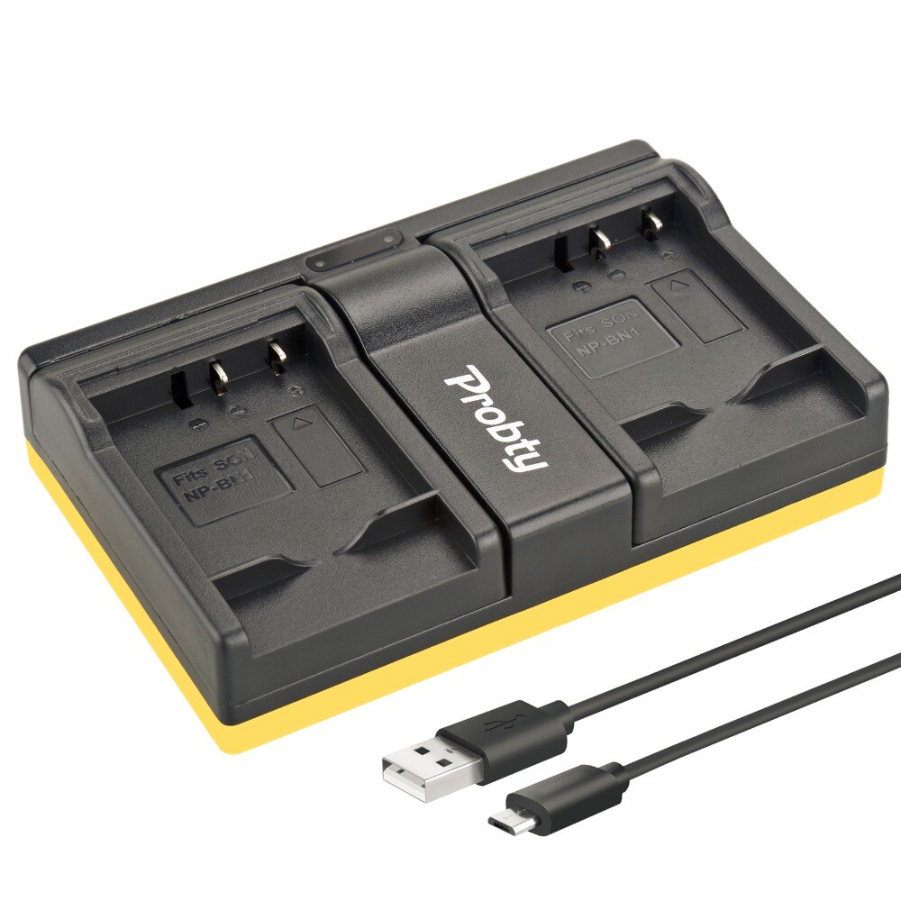 Protby NP-BN1 NP BN1 USB Dual Charger For Sony Cyber-Shot DSC S750 DSC S780 W630 TX5 W310 T99