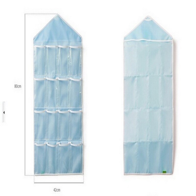 16 rejillas plegables guardarropa bolsas colgantes contenedor ropa interior sujetadores calcetines gancho para corbatas zapatos bolsa de almacenamiento