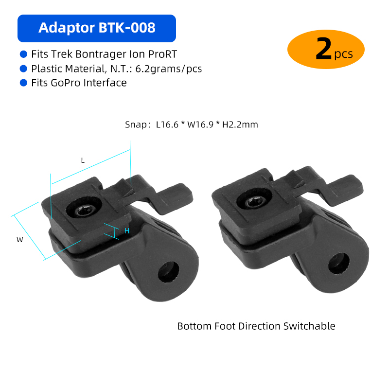 Adaptor for Trek Bontrager Ion Prort Fits GoPro Adaption Bicycle Headlight Stand Handlebar Stem Fork Helmet Saddle Mount: Yellow