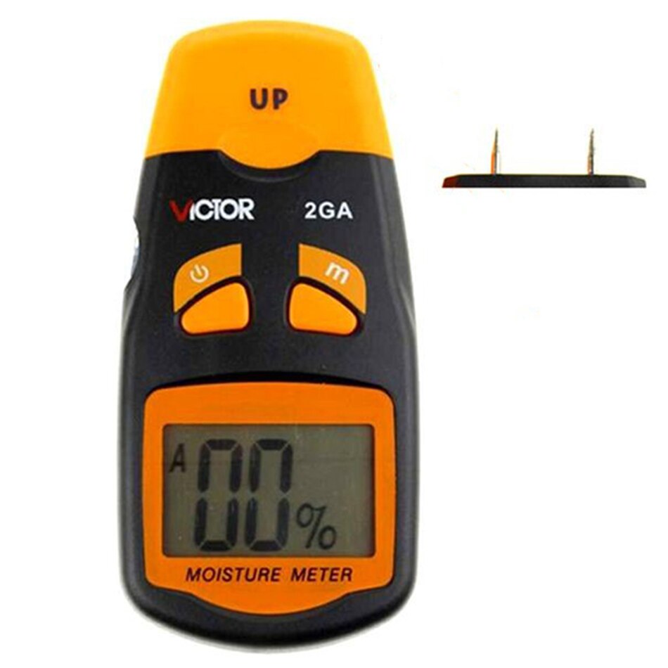 Digital Display Wood Moisture Tester Self Calibration Zeroing Function Simple Operation Intuitive LCD VC2GA