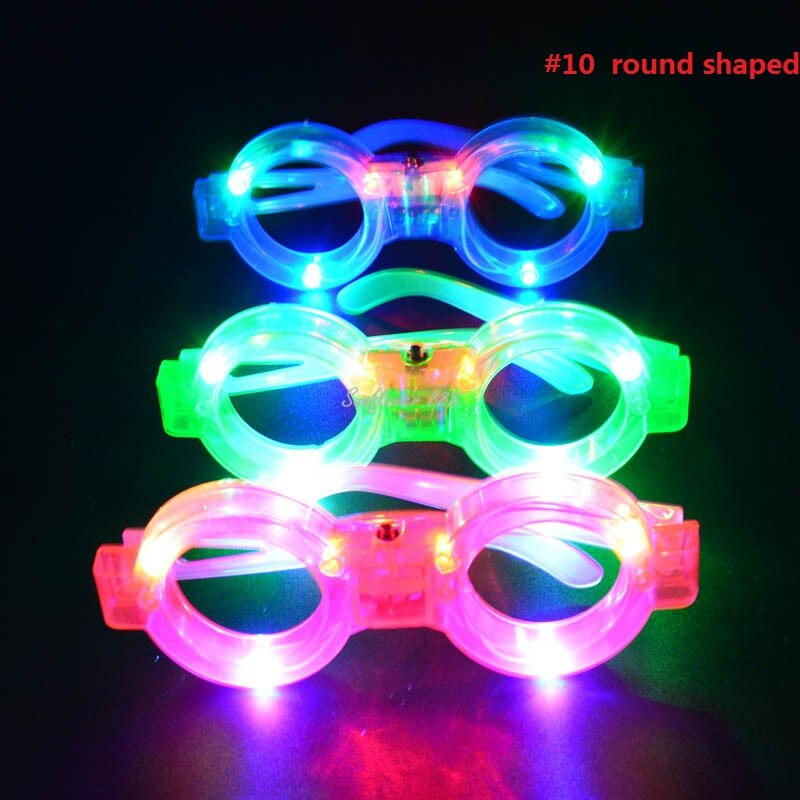 1Stck Licht-hoch Sterne Herz Quadrat Gläser Auge Maske LED Blinkt blinkt Karneval Rave LED Party Weihnachten Ostern: 10