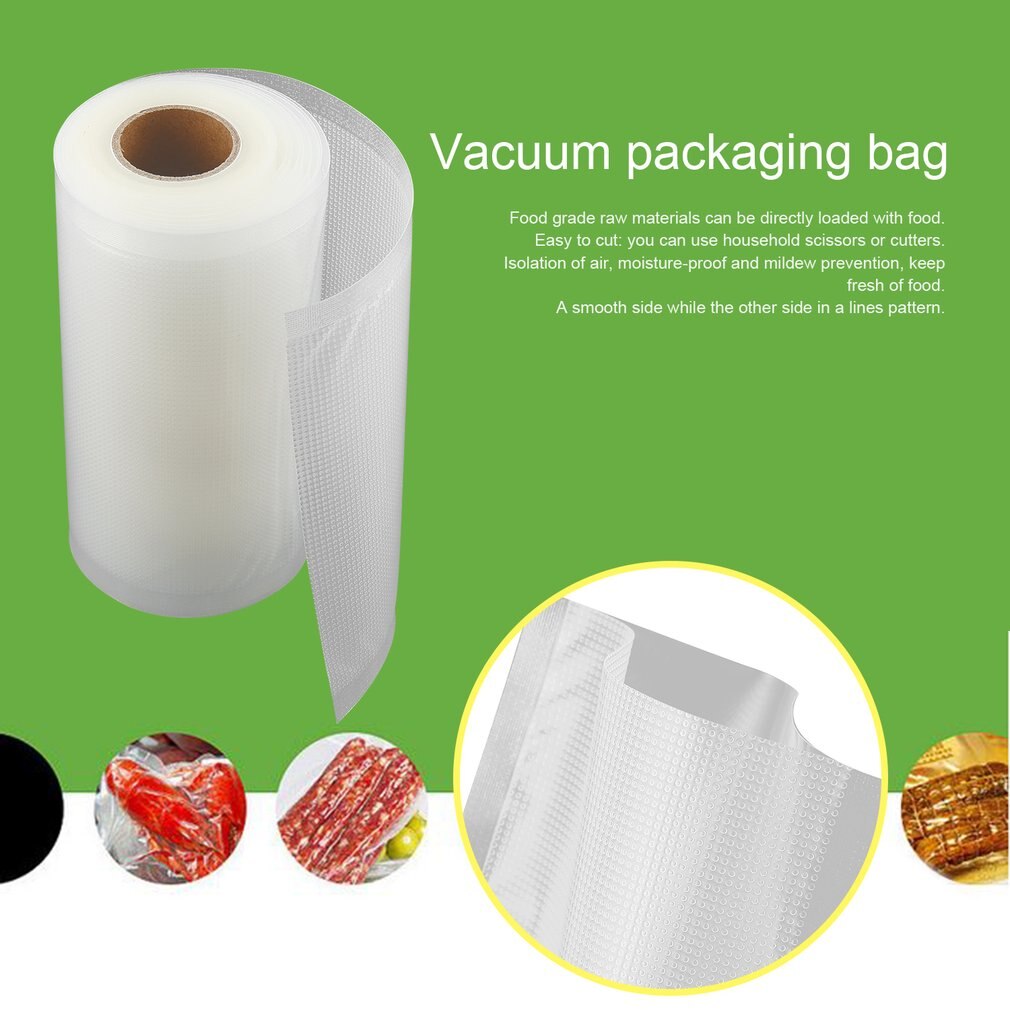 500cm 1 Roll Household Food Vacuum Packaging Bag for Vacuum Food Fresh Keeping Long Cargo Bag 12/15/17/20/22/25cm