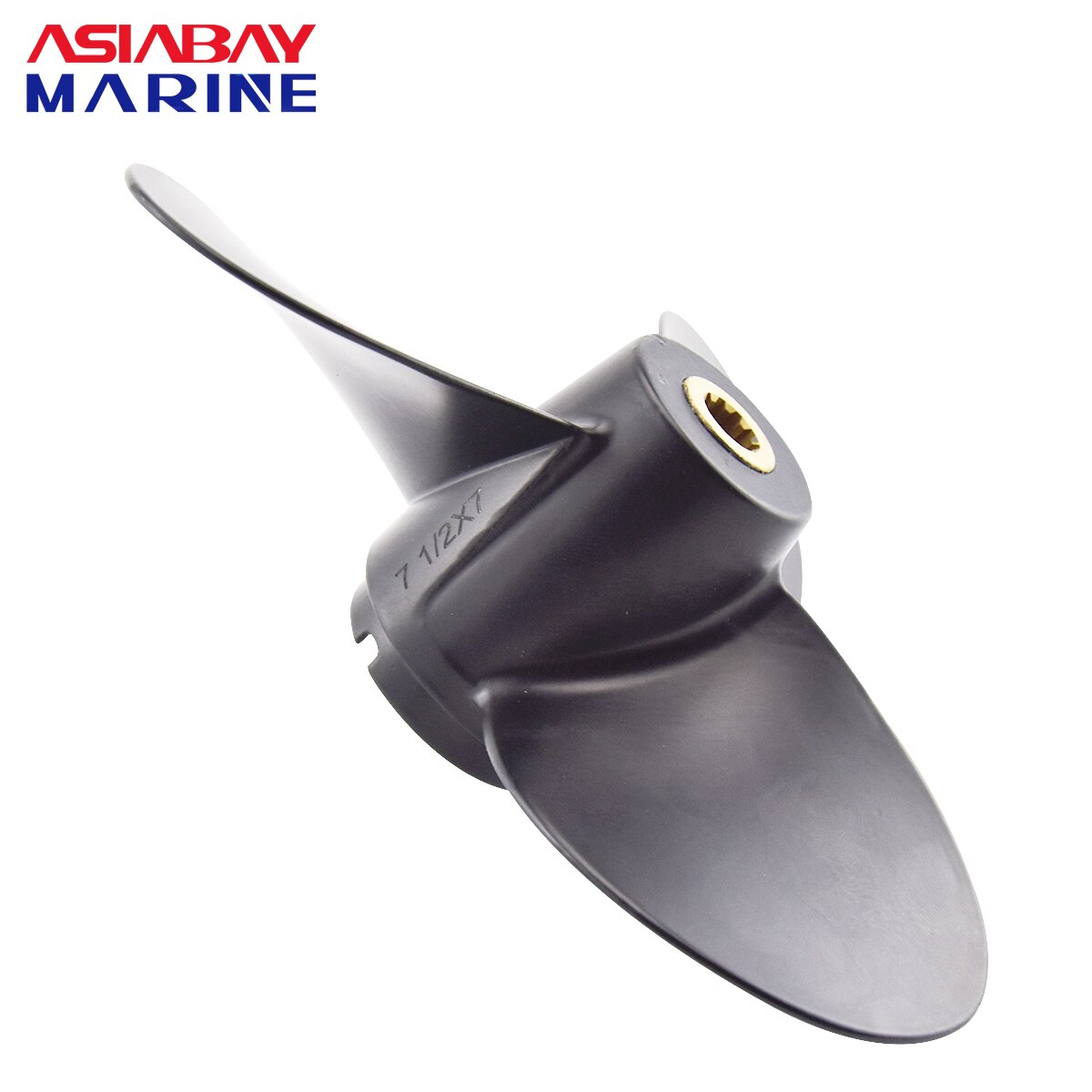 Voor Suzuki 4hp 6hp Buitenboordmotor Propeller 7 1/2*7 Boot Motor Aluminium Schroef 3 Blade 10 Spline Tand Scheepsmotor Deel