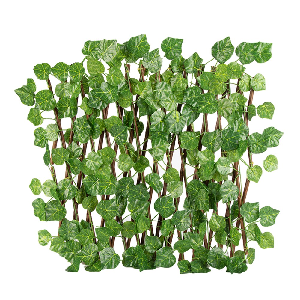 Bucolic Privacy Screen Panel Retractable Fence Garden UV Protection Artificial Plant Balcony Expanding Trellis Greenery Walls: 4 S
