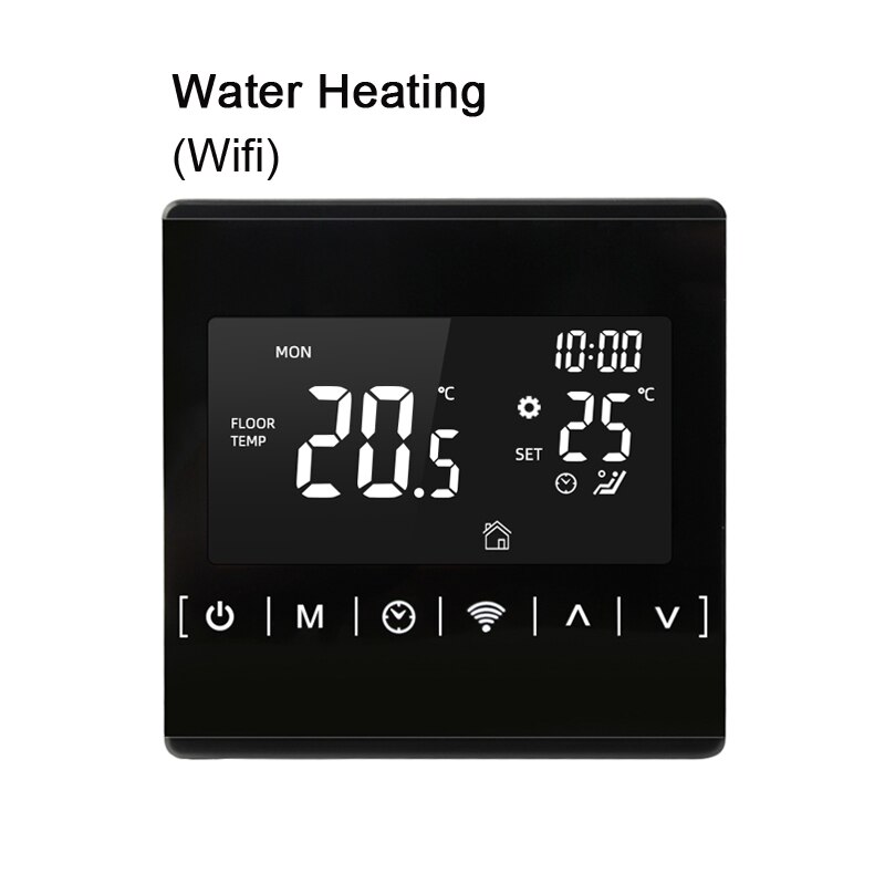 WiFi Smart Thermostat Temperature Controller for Gas Boiler Electric Underfloor Heating Humidity Display Works With Alexa: Water Heating-WiFi