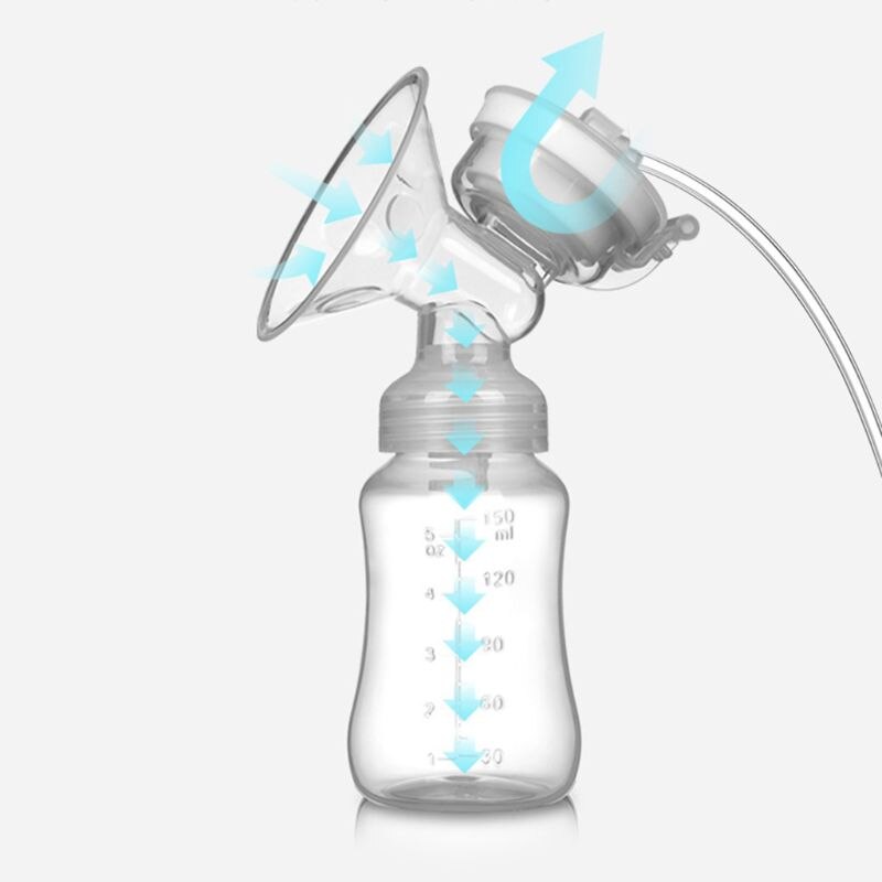 Electric Breast Pump Automatic Milker with Baby Bottle Maternal Nipple Suction Milk Extractor USB Chargable