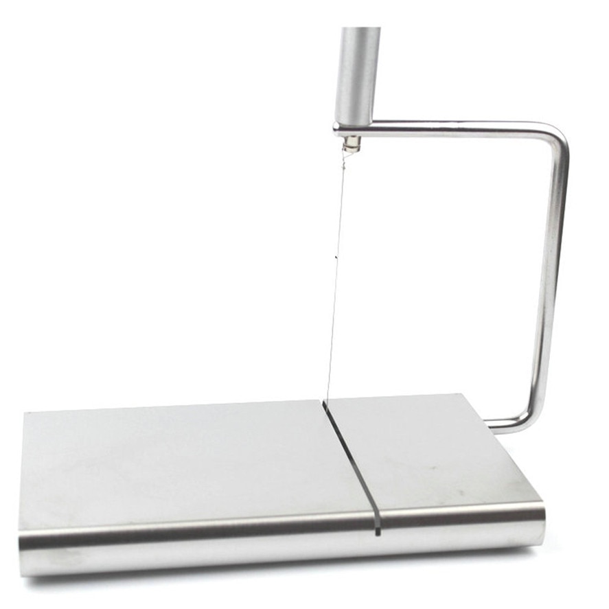 1pc osteskærer wire cutter 5 stk wire ost skære kniv værktøjer serveringsbræt rustfrit stål hårdt semi hårdt ost smør