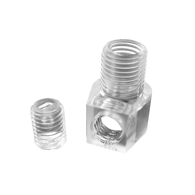 20pcs 5100 M10 Threaded Cord Grip Plastic Cable Clamp Strain Reliefs For Pendant Light Fitttings Wire Lock Cable: clear